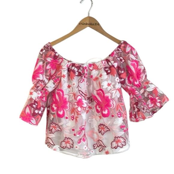 Alexia Admor Embroidered Off the Shoulder Top - Picture 3 of 16